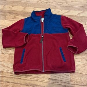 Carter's Red and Blue Fleece Zip-Up Jacket size 6